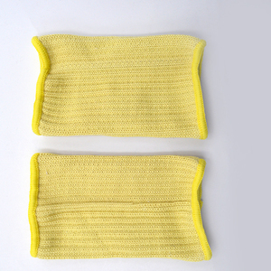 Manchons de protection en aramide jaune de haute qualité, ignifuges, résistants à la chaleur et aux coupures, personnalisables, avec poignets tricotés - Product Image 2