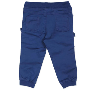 Pantalon cargo unisexe pour enfants en coton extensible avec poches, revers et cordon de serrage – Collection automne de haute qualité avec services OEM - Product Image 2