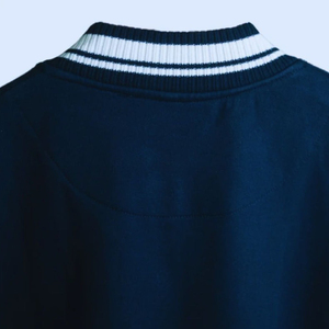 Veste universitaire personnalisée pour homme, bordures côtelées rayées, fermeture à boutons pression, parfaite pour un usage unisexe, veste en laine de haute qualité - Product Image 3