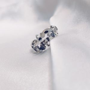 Anillos lisos con diseño en forma de elefante atractivo, anillo de Plata de Ley 925, mayoristas de la India, anillos unisex, joyería de plata de la India - Product Image 2