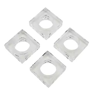 Premium Acrylic <b>Napkin</b> <b>Ring</b> For Dining Table Decor And <b>Napkin</b> Holder Use - Product Image 5