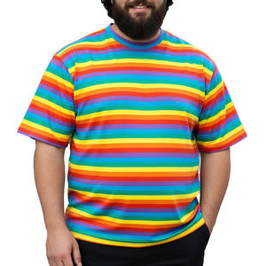 Camisetas de algodón estampadas multicolor Pride para hombre, camisetas personalizadas gay, camisetas unisex de manga corta transpirables, camisetas de corte ajustado. - Product Image 3