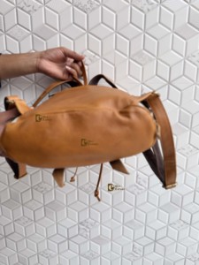 Stylish Multi-Pocket Cowhide Leather <b>Backpack</b> Zipper Unisex Waterproof School Bag New Design Fashionable Style Wholesale Bulk - Product Image 4