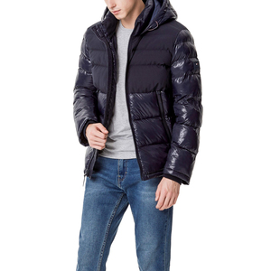 Veste matelassée à blocs de couleurs pour homme, style streetwear hip-hop - Product Image 6