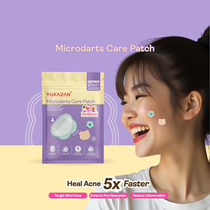 แผ่นแปะไฮโดรคอลลอยด์ไมโครจิ๊บส์ยี่ห้อ Marca Malasia Yukazan สำหรับลดสิว ด้วยกรดซาลิไซลิก ดีไซน์สวยงาม ดูแลผิวหน้า - Product Image 2