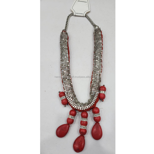 Collares de Cuentas de Resina Hechos a Mano de Moda, Diseños Únicos de Joyería India, Elegantes Collares Artesanales para Mujer - Product Image 6