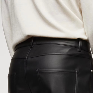 Pantalon en cuir droit pour homme, personnalisé, vente en gros, hiver, écologique, respirant, séchage rapide, léger, tendance - Product Image 6