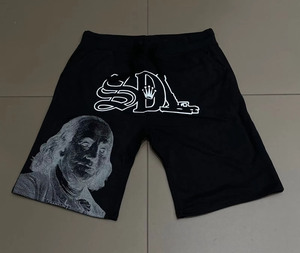 Shorts de sport en molleton de coton SDL pour hommes, personnalisables, imperméables, à séchage rapide, respirants, de haute qualité, avec cordon de serrage - Product Image 2