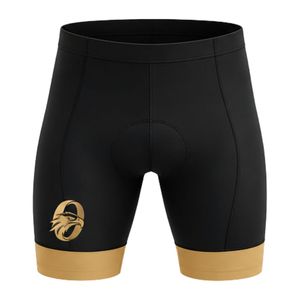 Men's Black Gold Cycling Shorts Padded Bicycle Shorts Performance Riding Bottoms <b>Road</b> Bike Sportswear Outdoor Cycling - Product Image 1