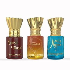 Ensemble d'attar Adilqadri 3 pièces, musc luxueux Taabish et AQ Aqua, 5,5 ml chacun, pour usage quotidien, prières et occasions spéciales - Product Image 3