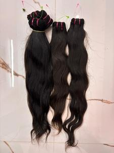 Lots de Cheveux Humains Indiens Bruts de Luxe – Cheveux de Temple Authentiques Noir Naturel - Product Image 4