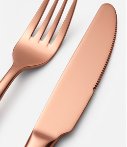 Couverts en cuivre fini avec des têtes rondes pour la maison, les restaurants, les hôtels, les cafés, les fêtes et les cadeaux - Product Image 2