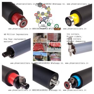 Fabricante Rodillos de goma de silicona Dominant Ryobi Press Komori KBA Roland Goss Shinohara-Procesamiento de moldeo - Product Image 3