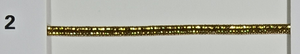 Fil plat en polyester de 4 mm, cordon métallique tressé de luxe pour vêtements, travaux d'aiguille et artisanat - Or - Product Image 2