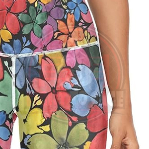 Pantalones Cortos de Mujer con Estampado Floral Acuarela, Suaves, Cómodos, Transpirables, Lavados, Casuales de Verano, Corte Medio Regular, para el Hogar y Exteriores - Product Image 5