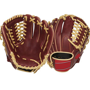 Gants de baseball confortables pour hommes, en cuir, avec une forte adhérence, design respirant, adaptés aux matchs et aux séances d'entraînement - Product Image 1