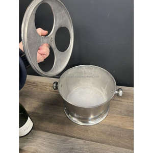 Soporte para botellas de 3 cubos de hielo de champán para fiestas, enfriador de vino superventas de aluminio fundido con tapa, Enfriador de cerveza plateado Made-India - Product Image 6