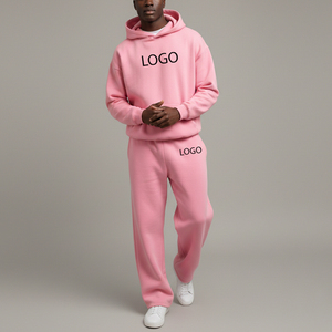 Survêtements en molleton imprimés pour homme, style streetwear OEM, vêtements d'hiver personnalisés, 100% coton, coupe ample, ensemble 2 pièces. - Product Image 5