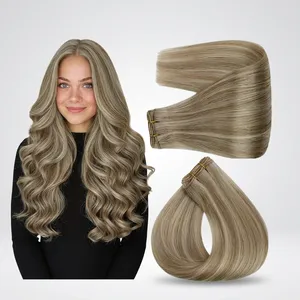 Peluca de Cabello Humano Largo Rubio Ceniza Zura Impex RWH-140 Remy, Cabello Indio con Cutícula Completa, Base de Seda, 100% Densidad, Una Sola Dirección - Product Image 1