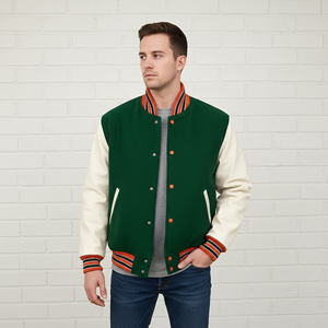 Wholesale Custom Made 100% Wool Breathable Waterproof Canvas Winter Jacket Men's Custom Printed Logo Streetwear Hooded 2 Tone - Product Image 3