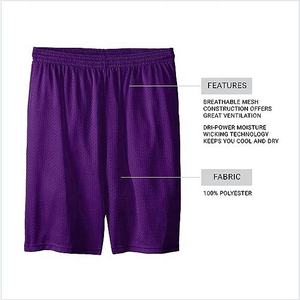 Shorts de basketball en toile 100 % maille, personnalisables, à double ligne, taille élastique, respirants, avec logo frontal – Nouveauté très demandée - Product Image 4