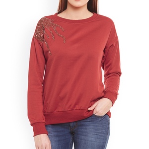 Sweat-shirt pour femme de qualité supérieure, vêtement décontracté pour femme, sweat-shirt en tissu de coton doux, intérieur chaud, coupe confortable et moderne - Product Image 1