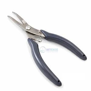 Alicates de Punta Curva Fina para Cirugía, No Dentados, de Acero Inoxidable, para Joyería, Abalorios y Manualidades - Product Image 1