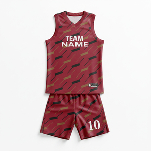 Basketball Uniform for Men Custom Made Basketball Jerseys and <b>Shorts</b> Sportswear Soccer 100% <b>Polyester</b> Adults Printed 120 Grams - Product Image 1