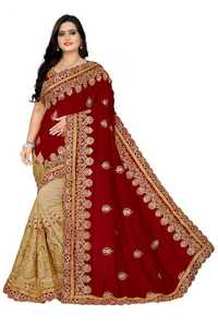 Kanchipuram Banarasi Silk Linen Cotton Saree with Weaving Design for Indian Wedding Party Wear Ladies Blouse Ethnic 39054 - Product Image 1
