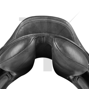 Selle de dressage et de saut de qualité tournoi, en cuir véritable, confortable et durable, avec arceau en bois, pour l'équitation anglaise, produits équestres d'Inde - Product Image 4