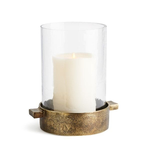 Classic Shape Candle Holder with <b>Black</b> Metal Base Heat Resistant for Home Decoration Metal Glass Votives Candle Holder - Product Image 2