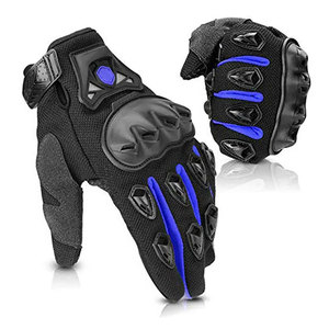 Gants de moto ECONEX SPORTS en cuir véritable, antidérapants, sur mesure, protection complète des doigts, écologiques, thermiques, quatre saisons - Product Image 1