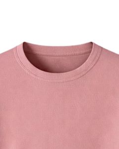 Camiseta Básica de Cuello Redondo para Mujer, Color Rosa Polvoriento, Personalizada por el Fabricante, Manga Corta, Algodón, Informal, Lisa, Ropa de Calle de Verano, con Logotipo Personalizado - Product Image 4