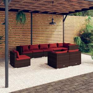 Conjunto de Muebles de Jardín Color Rojo Canela en Tono Marrón - Product Image 1