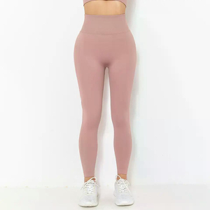 Leggings Deportivos de Cintura Alta, Ropa Deportiva sin Costuras para Gimnasio, Yoga, Running, con Logotipo en la Cintura, Gran Venta - Product Image 1