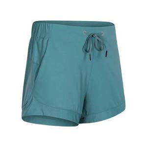 Shorts de sport décontractés pour femmes, taille haute, en spandex, rose, avec cordon de serrage, taille élastique, séchage rapide, avec poches - Product Image 3