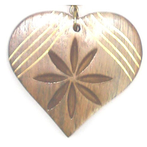 Collier pendentif en perles de bois faites à la main de qualité supérieure, forme de cœur, couleur personnalisée, approvisionnement en gros, artisanat domestique, AYAANS CREATIONS - Product Image 2
