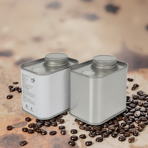 Latas Metálicas Cuadradas Vacías Personalizables de 80g-500g, Grado Alimenticio, para Envasar Café en Grano, Aceite de Oliva, Té, Chicle y Dulces - Product Image 6