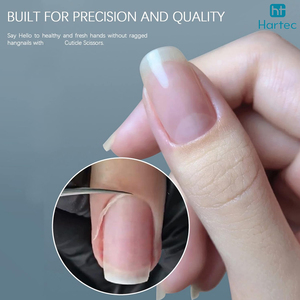 Professional Stainless Steel Manicure Scissors for Salon Uses, Sharp Curved Blade with Steel Handles Nail Cuticle <b>Trimmer</b> Tool - Product Image 6