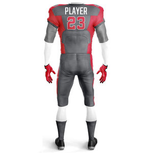 Ventes chaudes - Ensembles d'uniformes de football américain pour adultes, tailles plus grandes, manches courtes, uniformes d'équipe personnalisés imprimés, 100% polyester, couleurs personnalisées - Product Image 6