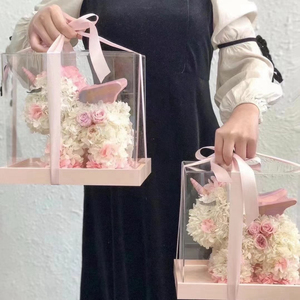 Decoración del hogar Adornos elegantes Caja de regalo para siempre Secado inmortal preservado Rosa Hortensia <span class=keywords><strong>unicornio</strong></span> flor eterna en caja de acrílico - Product Image 1