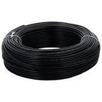 Fil de cuivre toronné noir nu de haute qualité en gros, 20 AWG 300V, avec isolation silicone, pour câblage électrique et attache de fer coupé