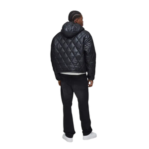 Nouvelle veste matelassée à capuche pour homme 2026, légère, chaude, décontractée, pour l'hiver, couleur unie, polyester, fermeture éclair - Product Image 4