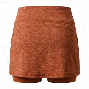 Women High Waist Mini Skirt Solid Color <b>Asymmetrical</b> Design With Pockets Breathable Sporty Style All Seasons Wear - Product Image 2