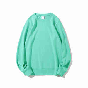 High Quality Heavyweight Unisex French Terry Custom Oversized Crewneck <b>Plain</b> <b>Sweatshirt</b> for Men - Product Image 2