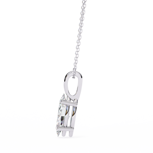 Impresionante colgante de diamante marquise cultivado en laboratorio, certificado por IGI, en oro amarillo, oro rosa, oro blanco o plata, color D E F, claridad VVS VS. - Product Image 5