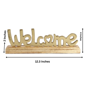 Letrero Metálico con Base de Madera, Letra Decorativa de Metal para Sala de Estar, Dormitorio, Oficina, Escritorio, Estante y Hogar Moderno - Product Image 3