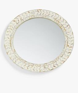 Miroir mural décoratif en bois de luxe moderne pour mariage avec cadre en incrustation d'os et couleur personnalisée en résine époxy - Product Image 6
