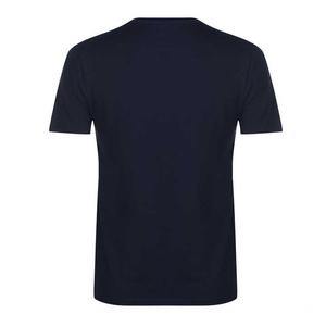 Camiseta de Algodón Blanca para Hombre, Manga Corta, Cuello Redondo, Corte Regular, Ribete en Contraste, Estilo Casual, Color Sólido, Tejido Jersey - Product Image 6