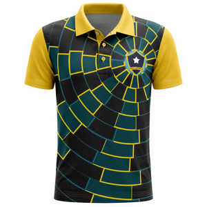 Camiseta Polo Deportiva Sublimada Personalizada para Hombre, de Secado Rápido, Transpirable, para Golf, Informal, Diseño de Jersey de Equipo, Manga Corta - Product Image 1